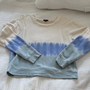 Rails Cream and Blue Tie-Dye Sweater